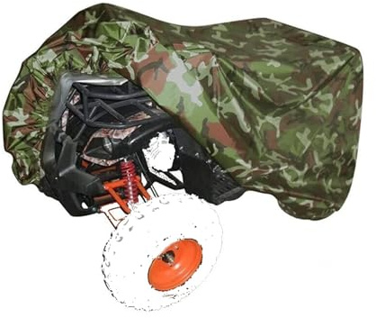 HESTAYAY Housse De Protection pour Quad ATV, Bâche De Moto VTT avec Fond élastique, Imperméable, Camouflage Oxford 210D (210 * 120 * 115cm),210 * 120 * 115cm