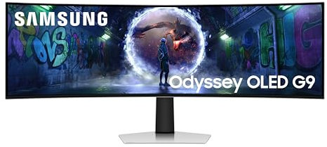 Samsung LS49DG934SUXXU Odyssey OLED 49 Gaming Monitor - Glare Free, 5120x1440, HDMI 2.1, USBC, 0.03ms, 240Hz
