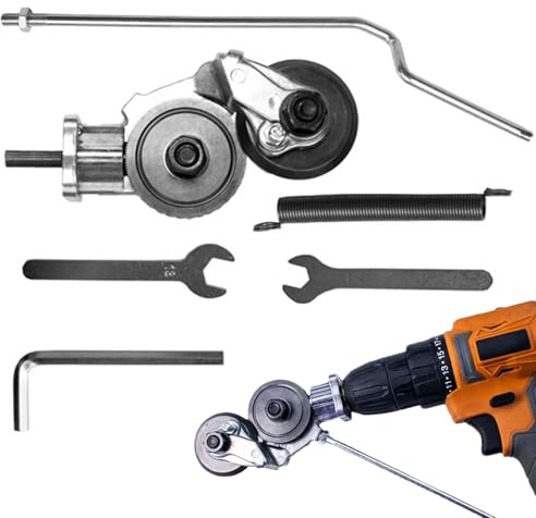 Electric Drill Plate Cutter - Cutter Attachment for Drill | Compact Ergonomic Precise Safe Multi-Purpose Scissors for Iron Copper Aluminum Sheets
