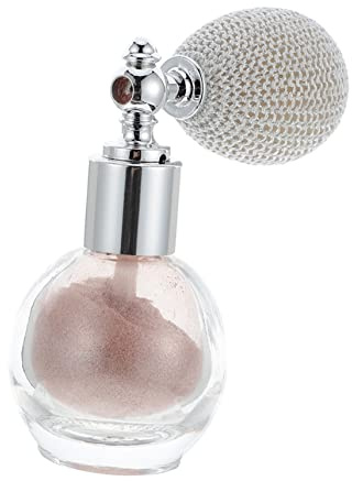 OSOLADY Rociador de Polvo Iluminador y Purpurina para Cuerpo 1 Unidad Tamaño 3 Color Nude Polvo para Maquillaje Mujeres Uso en Fiestas y Celebraciones Vidrio y Plástico Seguro