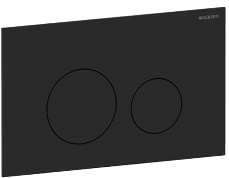 Geberit Sigma 40 Drückerplatte Round Matt Schwarz Edelstahl für Sigma Spülkasten 8cm (UP720) und 12cm (UP320)