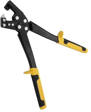 Crumye Pinza composita per cartongesso, 310 mm, pinza crimpatrice leggera in acciaio, con manico, per profili metallici, cartongesso, progetti decorativi