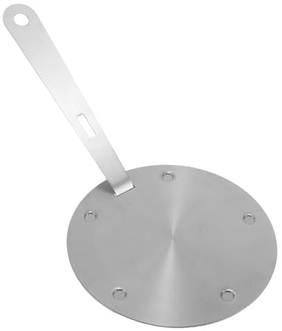 SOLUSTRE Stainless Steel Induction Cooktop Heat Conduction Plate for Gas Stove Uniform Heat Distribution Adapter Disk Easy to Clean Converter for Espresso Machines Butter Warmers Teapots