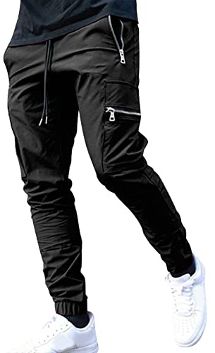 MJGkhiy Pantalon Cargo Homme Travail Coton Tactique Chasse Militaire Pantalon De Chasse avec Plusieurs Poches Élastique Grande Taille Jogging Combat Treillis Slim Fit Pantalon Chino Moto