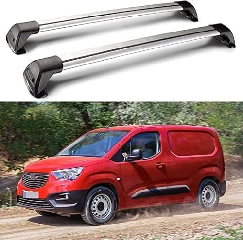 Car Roof Rack Cross Bars for Opel Combo (2 BAR) 5 Door Van 2018-2021, Dedicated Aluminium Crossbars Luggage Rack Rooftop Cargo, Roof Rack Cross Bars