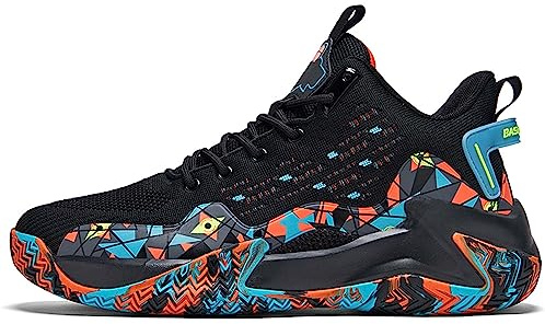 Bolognifi Zapatillas de Baloncesto Antideslizantes for Hombre, Zapatillas Deportivas for Entrenamiento al Aire Libre Regalos