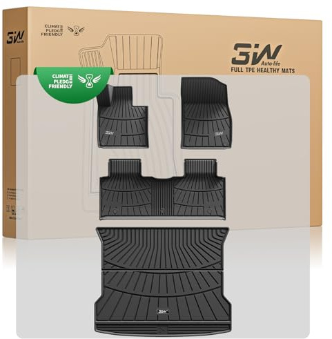 3W Alfombrillas 4 Piezas para Xpeng G6 2023-2026, Incluyendo Alfombrilla de Maletero en Material Thorex™ Premium, Aptas para Todas Las Estaciones, Antideslizantes e Impermeables, Accesorios