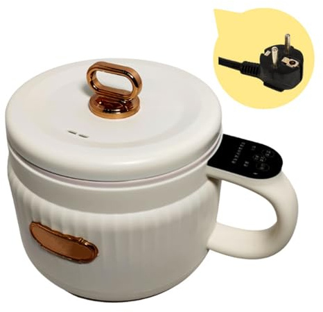 AMSLSIU Cuiseur à riz à cuisson avec Mini cuiseur électrique nouilles électrique marmite riz, blanc
