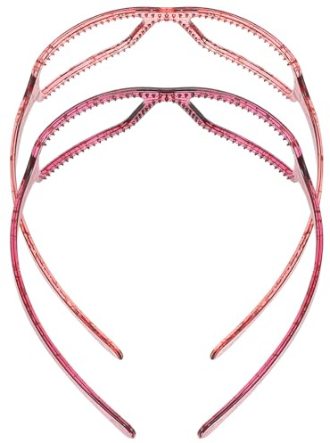 Veemoon Lot de 2 Bandeaux Cheveux pour Femmes en Pc, Design Lunettes Simulées, Polyvalents et Mode, Sport Prise de Photos