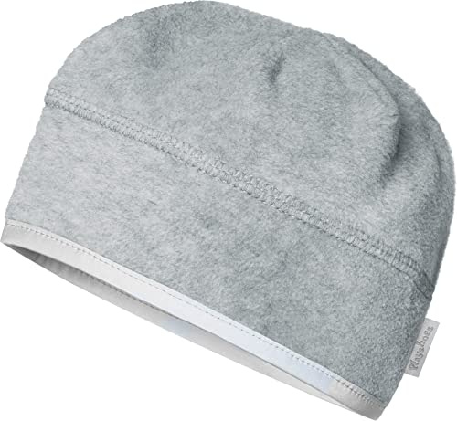 Playshoes Unisex Barn Fleece-Mütze Wintermütze, grau/Melange Hjälmkompatibel, 49cm