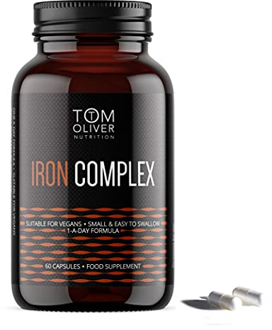 Tom Oliver Nutrition - Iron Complex (60 Capsules) 1 a Day Formula
