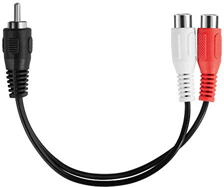 Nuovo] HDSupply Audio Subwoofer adattatore Y-Cable RCA maschio a 2x RCA femmina