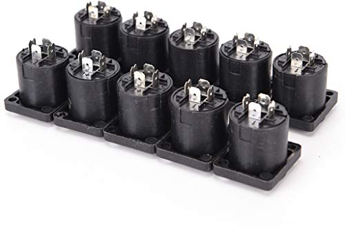 Xuebai 10 Teile/los 4 Pin Speakon Klinkenbuchse Stecker Audio Lautsprecher Verstärker Speakon Klinkenbuchse Stecker
