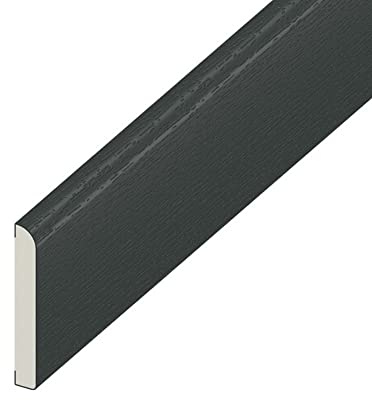 UPVC Anthracite Grey Plastic Trim 45mm x 1m - Architrave Skirting Board and Window Finishing Trim