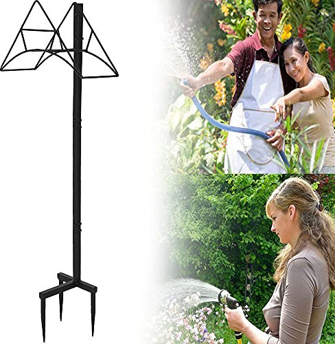 GBHJJ Gartenschlauchhalter Freistehend, Abnehmbarer GartenschlauchstäNder, Freistehender Dekorativer Garten FüR AußErhalb Garten (Ohne Schlauch),C
