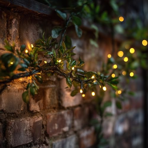 Lumify® USB aufladbare weiße & warmweiße Outdoor-Solarbetriebene Feenlichter - DualWhite, 300 LEDs