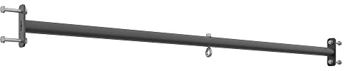 Marbo Sport gerade Klimmzugstange mit Boxsackhalterung MO-005, OUTDOOR, stabil langlebig pulverbeschichtet, MADE IN EU