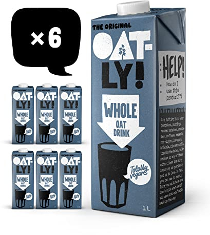 Oatly Whole Oat Drink 1 Litre (Pack of 6)