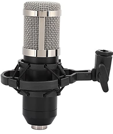Cyrank Microfono da Studio a Condensatore Cardioide, Microfono da Studio per Registrazione, Microfono per Computer per PC, per Produzione Musicale, Podcasting, Karaoke, Giochi