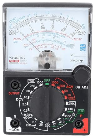 Multimetro Digitale, YX 360TRn Multimetro con Puntatore Multi Tester Digitale Tascabile Voltmetro Amperometro Ohmmetro Multimetro Analogico Industriale Ad Alta Precisione per