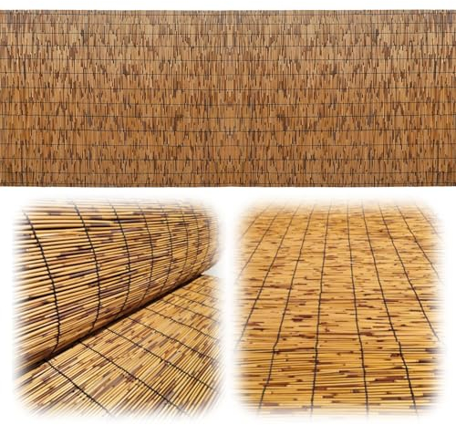 Rouleau De Clôture En Roseau 1m X 3m 1m20 X 5m 1m40 X 10m Canisse Bambou Taille Personnalisée Brise-Vue En Roseau Durable Facile À Installer Rouleaux De Clôture Pour Balcon Brise-Vent Exterieur Terras