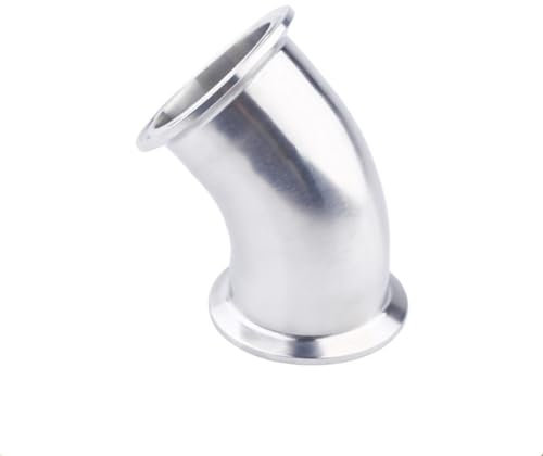 1 1/4(32mm) OD50.5mm, 45 Grad Rohrbogen, Tri-Clamp Anschluss Winkelrohrverschraubung, SS304