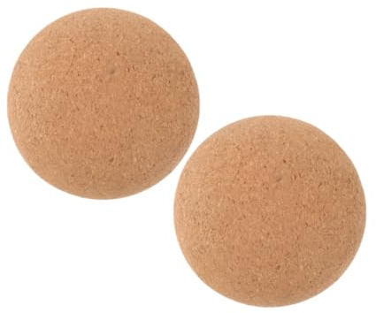 KITANDOVE 2stücke Kork Massageball Fitness Massageball Für Yoga Leichte Anwendung Zur Muskelentspannung Für Zuhause Fitnessstudio Hilft Bei Muskelverspannungen Und Erholung