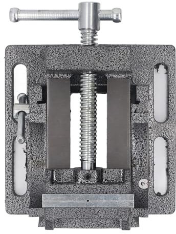 Étau D'angle Inclinable, Matériau en Acier moulé, Serrage sécurisé, Mâchoire Amovible, étau de Perceuse à Colonne de 3 Pouces pour une Inclinaison de 0 à 90 Degrés, avec Tige de