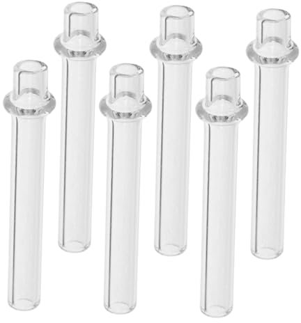 Cabilock 6 Stück Glas Dochtröhrchen Ø4mm x 25mm Hitzebeständig Für Petroleumlampen Öllampen Ersatz Glasrohre Lampenzubehör Mit Stabilem Docht Halter Für Gleichmäßige Flamme