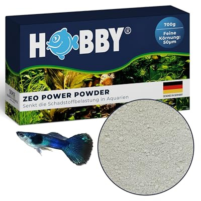 HOBBY Aquaristik Zeo Power Powder I 700 g I Zeolith-Pulver für Aquarien I Filtersubstrat zur Wasseraufbereitung I Für Gartenteiche sowie für Süß- und Meerwasseraquarien