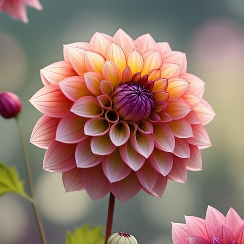 Dahlia tubers.Strong Plants That Grow Well Mix Golden Jade Carving Feels Beautiful-2 tubers-E