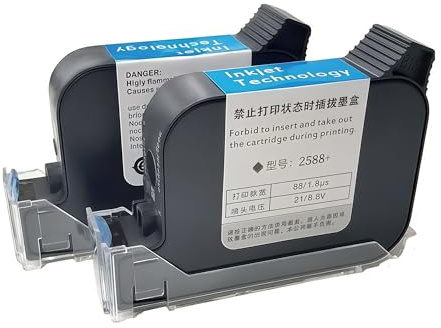 Cartouche d'encre À Séchage Rapide 2588M 2588+, L'encre À Solvant Compatible avec HP, Étanche(2PCS)