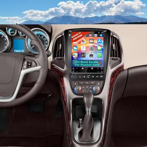 ikasus 4+64G Android 14 Car Stereo for Opel Vauxhall Astra j/Buick Excelle 2009-2014 with Wireless Carplay Android Auto 9.7'' Touchscreen Car Radio WiFi GPS Bluetooth FM RDS SWC Backup Camera