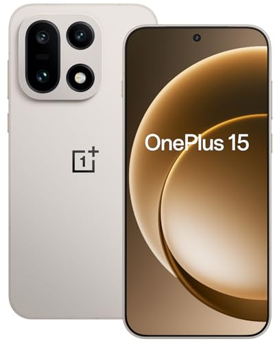 OnePlus 15 Tri-chip AI smartphone with Snapdragon 8 Elite Gen5, 6.78 165Hz Display, 7300mAh Battery, Triple 50MP Flagship Cameras, 16GB RAM+512GB Storage, Sand Storm - 3 Year Extended Warranty