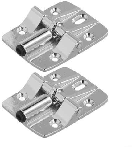 Lot de 2 charnières de porte pliables dissimulées en alliage de zinc à 180 degrés Fonctionnement silencieux pour portes d'armoire et moustiquaires