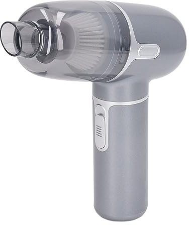 Sahgsa Mini Aspirateur à Main sans Fil, Portable, Gris, 3 Niveaux Réglables, Puissant pour Voiture et Maison