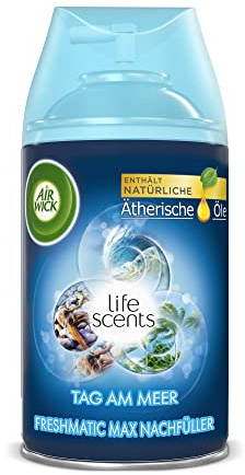 Air Wick Freshmatic Max Raumspray – Nachfüller für den Air Wick Freshmatic Max – Duft: Tag am Meer – 1 x 250 ml Nachfüller