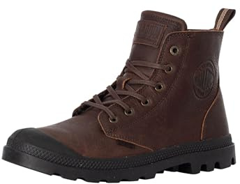 Palladium Herr Pampa Zip Läderstövlar, Brun, 46 EU