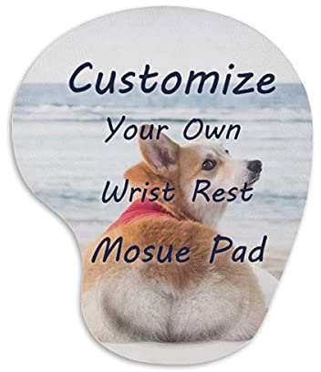 Tappetino per mouse personalizzato xvxix con supporto per il polso ergonomico personalizzato con il logo della foto per accessori da scrivania per giochi senza fili
