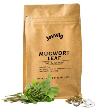 Jovvily Mugwort Leaf Cut and Sifted - 4 oz - Herbal Tea - No Additives