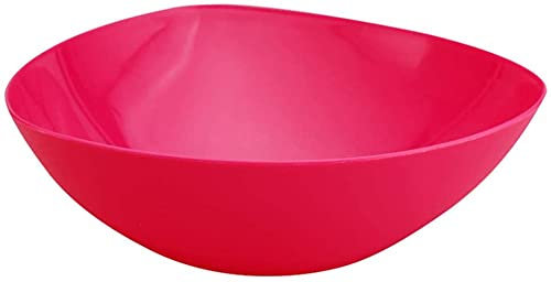 ZHANGDONG bowls for kitchen bowl set ceramic bowl soup bowl Cereal Bowls, Plastic Salad Bowls, Mixing Bowls Noodle Bowls Snack Bowls for Kitchen Camping Home Picnic(Color:Red)