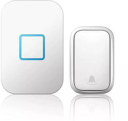 TriLine Self-Powered Wireless Doorbell, Waterproof Cordless Chime, No Battery Required Door Bell Kit with 150M Range LED Indicators, 500 ft Remote 5 Volume Levels 60 Melodies