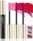 Mascara Volume et Longueur-3 Colors Rose Rouge Mascara Extension de Cils Effet Volume, Waterproof et Longue Tenue, Not Blooming Eye Lashes Thick Curling Maquillage pour Femmes-05+06+07