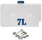 Tlilyy Tanque de combustible de plástico universal de 7 litros, tanque de gasolina, calentador de aire para estacionamiento de coche, caravana, autocaravana, herramienta de calentador de