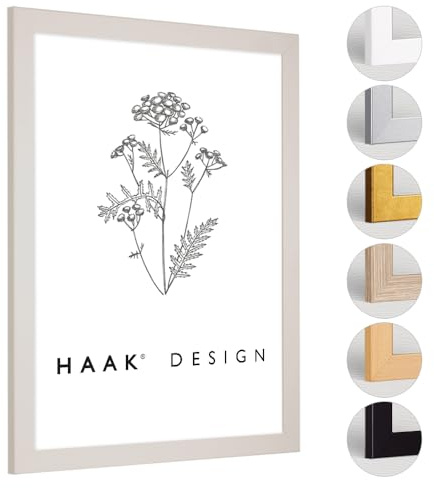 HaakDesign Bilderrahmen Tokio in Sandbeige (matt) 50 X 70 cm schlicht modern