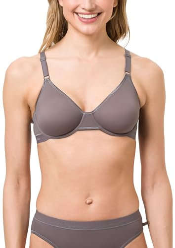 BeeDees Damen Bügel-BH Microfun W Stone, 95B mit Bügel Verstellbare Träger