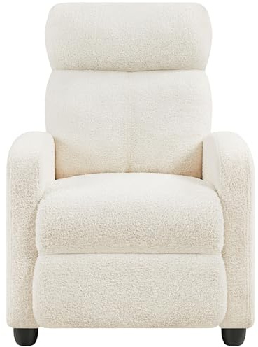 Yaheetech Fauteuil de Relaxation Inclinable 160° avec Repose-Pieds Beige
