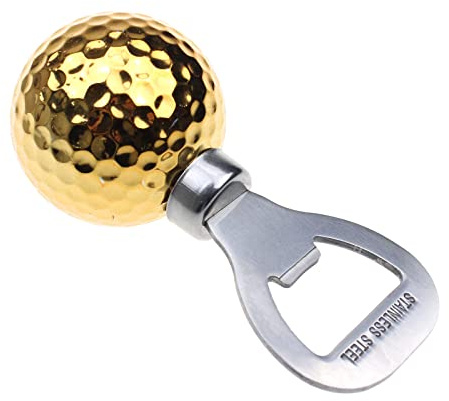 Décapsuleur en forme de balle de golf Décapsuleur de bouteille de bière Cadeau amusant pour hommes femmes Nouveauté Article pour les amateurs de golf amateurs de bière