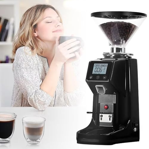 Molinillo de café eléctrico, molinillos de cafe automático con 19 ajustes de molienda precisos, panel de control LCD, para espresso, cafetera de goteo, cafetera de vertido, prensa francesa,500ML