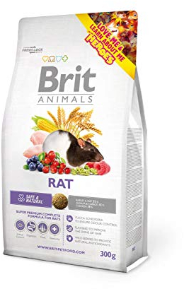 YJDayy Brit Animals Rat Complete | 1,5kg Premium-Rattenfutter mit Yucca Schidigera, Flachssamen, wilden Beeren, Mannan-Oligosaccharide, Fructo-Oligosaccharide
